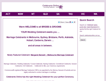 Tablet Screenshot of celebrantsonline.com.au